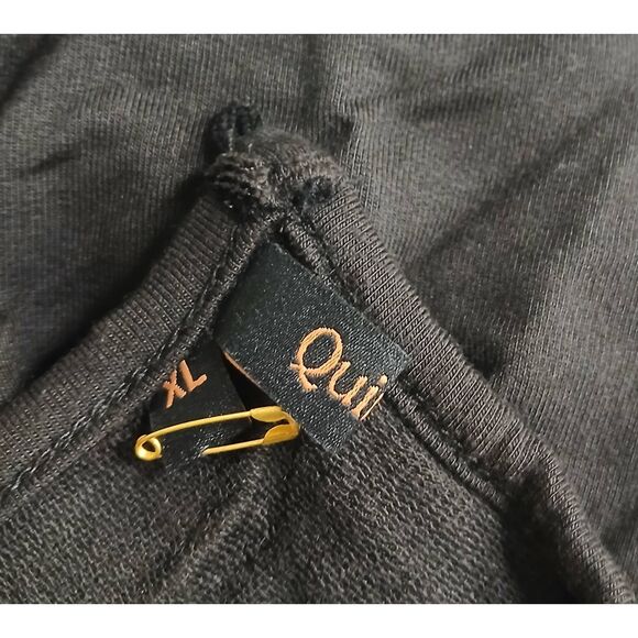 Quince womens xl modal soft wide leg jumpsuit lounge wear warm snuggle black - Picture 5 of 9